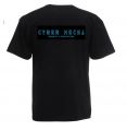 t shirt noir logo cyber M light