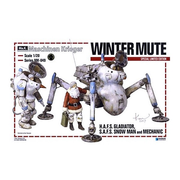  1 20 wintermute safs snowman gladiator early type winter specification mechanics set 
